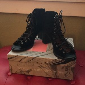 JEFFREY CAMPBELL original box w/shoe bags